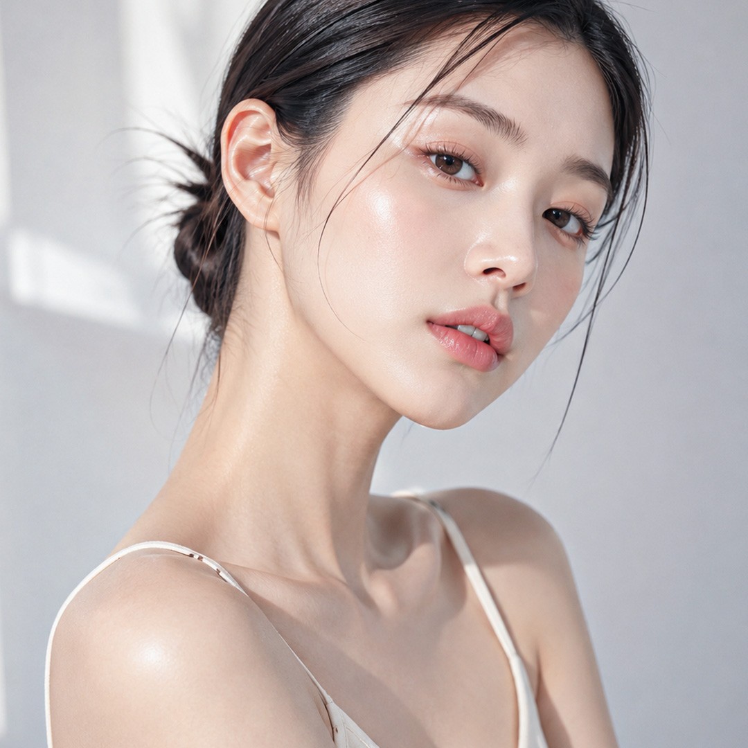 자연광 아래 여성 모델(AI 연출)